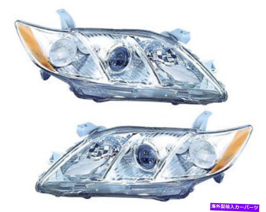 USヘッドライト 2007年2008年2009年トヨタカムリーヘッドライトペアセット For 2007 2008 2009 Toyota Camry Headlights Pair Set【並行輸入品】