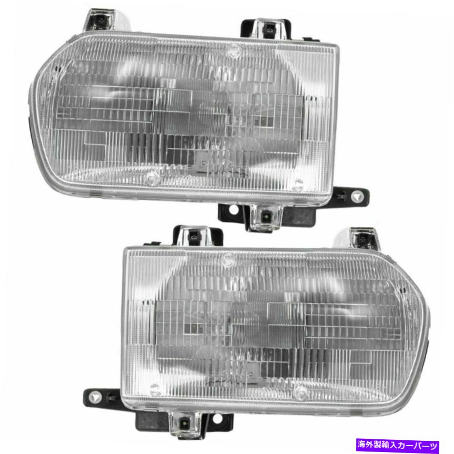 USヘッドライト フロントヘッドランプヘッドライト96-99パスファインダー用の左LH＆右RHペアセット Front Headlamps Headlights Left LH & Right RH Pair Set For 96-99 Pathfinder【並行輸入品】｜Us Custom Parts Shop USDM 52,883円