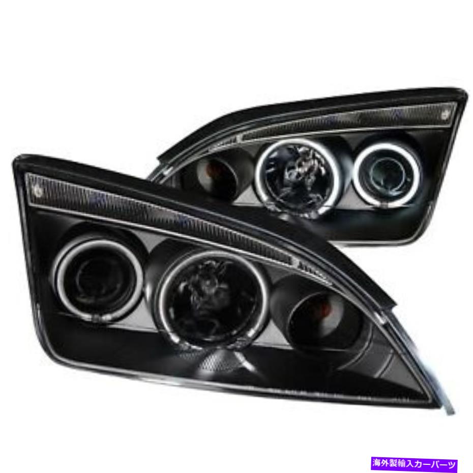 USヘッドライト Anzoプロジェクターヘッドライト4DR Halo Black（CCFL）は05-07フォーカスフォーカスZX4 ANZO PROJECTOR HEADLIGHTS 4DR HALO BLACK (CCFL) for 05-07 FORD FOCUS ZX4【並行輸入品】