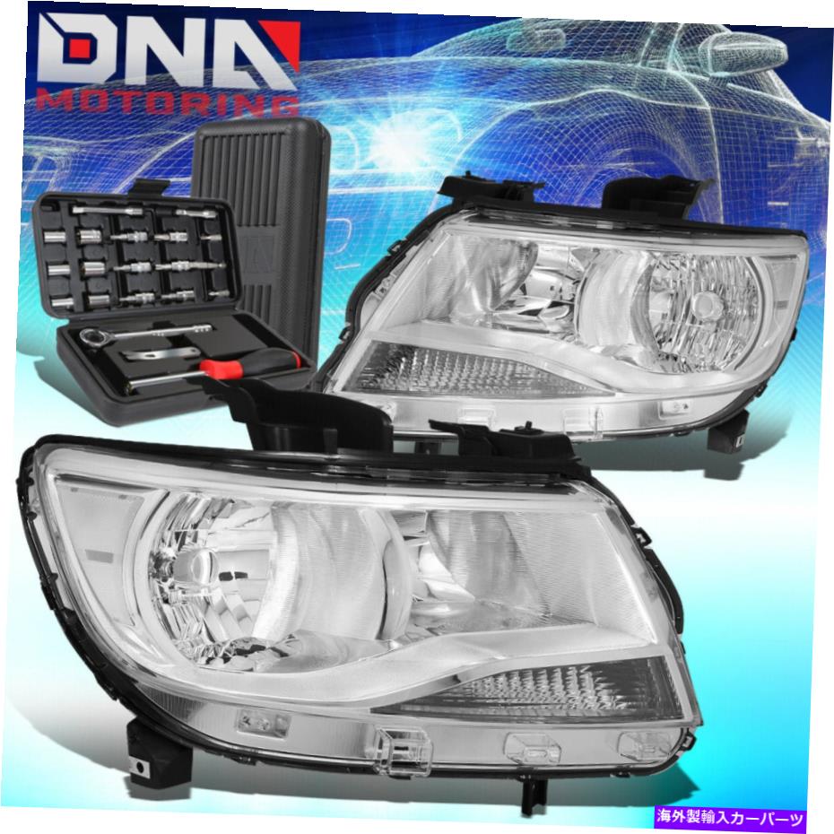 USヘッドライト 2015-2020 Chevy Colorado OEスタイルChromeクリアサイドヘッドライトランプ+ツール FOR 2015-2020 CHEVY COLORADO OE STYLE CHROME CLEAR SIDE HEADLIGHT LAMPS+TOOLS【並行輸入品】