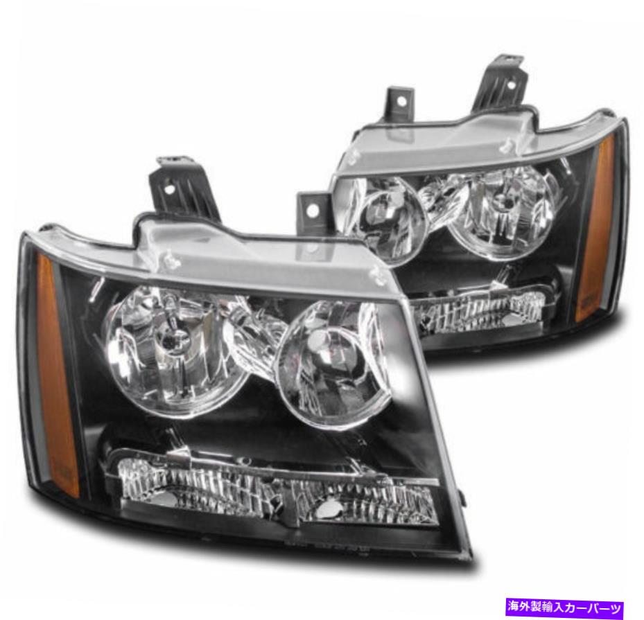USヘッドライト 新しいデポドライバ＆旅客サイドNSFヘッドライトセット07-14シボレータホー New Depo Driver & Passenger Side NSF Headlight Set For 07-14 Chevrolet Tahoe【並行輸入品】