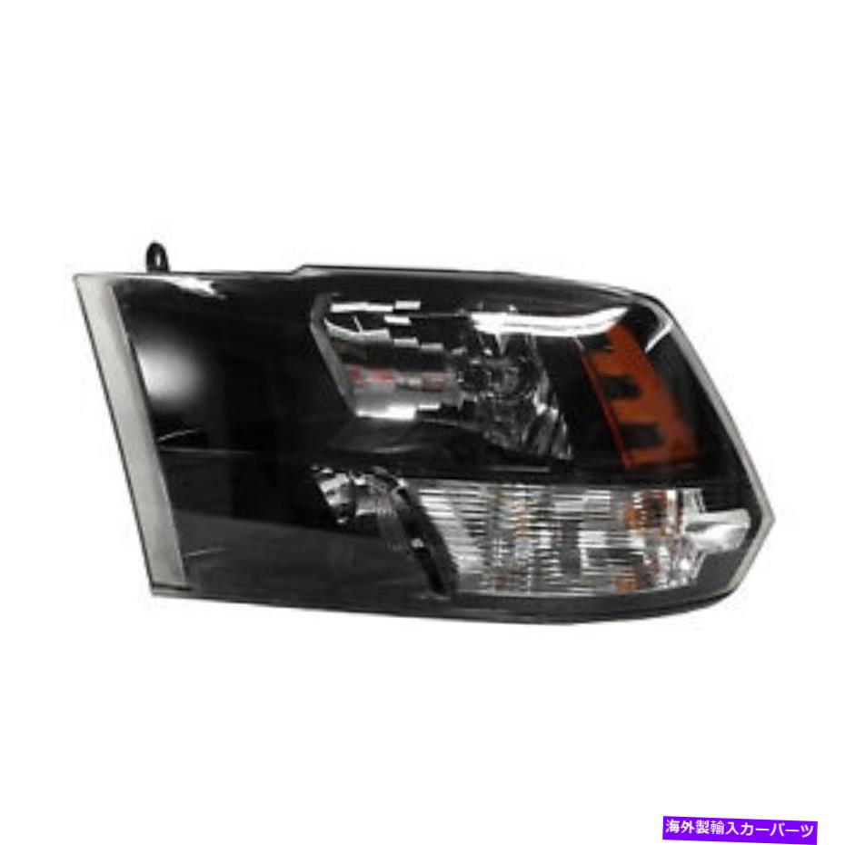 USヘッドライト ヘッドライトハロゲンブラックベゼルSTDタイプ左ヘッドランプRAM 1500 2500 3500 Headlight Halogen Black Bezel Std Type Left Headlamp For Ram 1500 2500 3500【並行輸入品】
