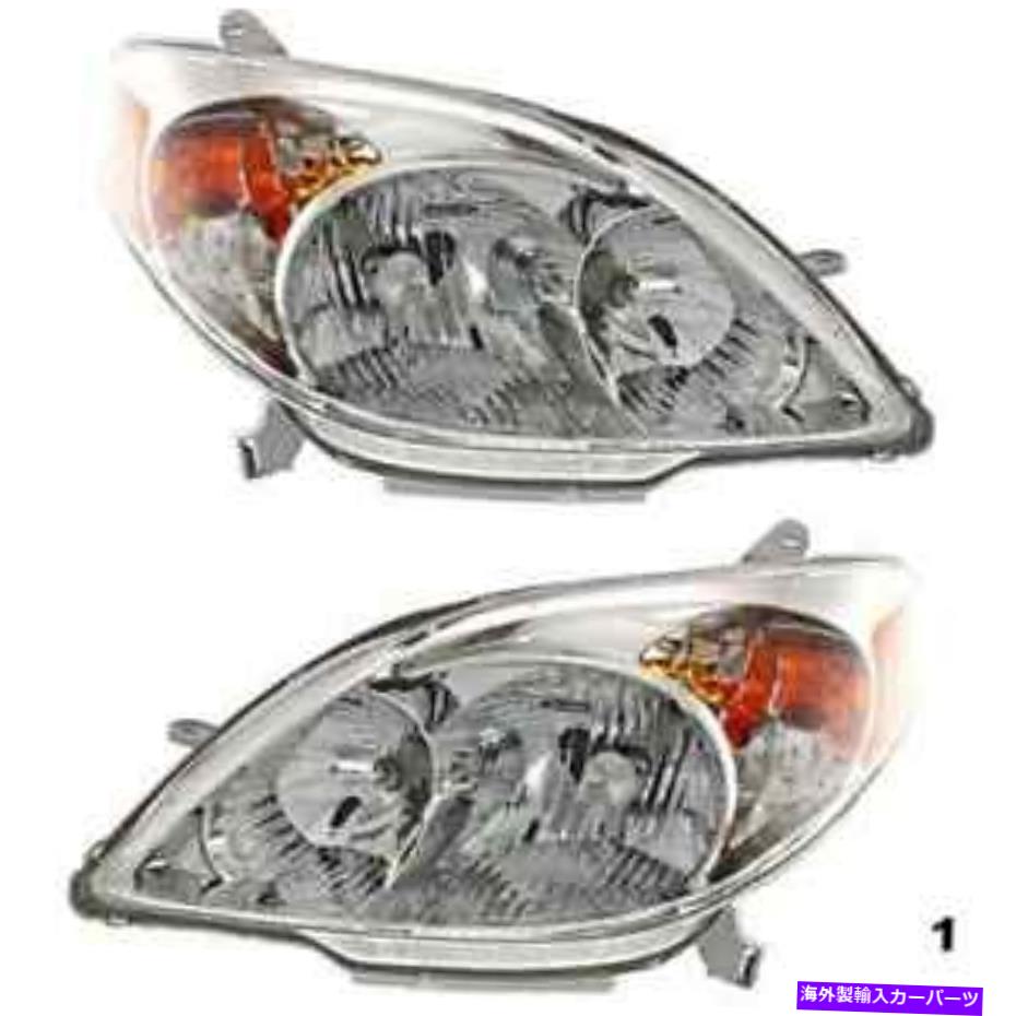 USヘッドライト フィット03-08マトリックス左ドライバサイド＆右助手席側ヘッドランプASSYS（ペア） Fits 03-08 Matrix Left Driver Side & Right Passenger Side Headlamp Assys (pair)【並行輸入品】