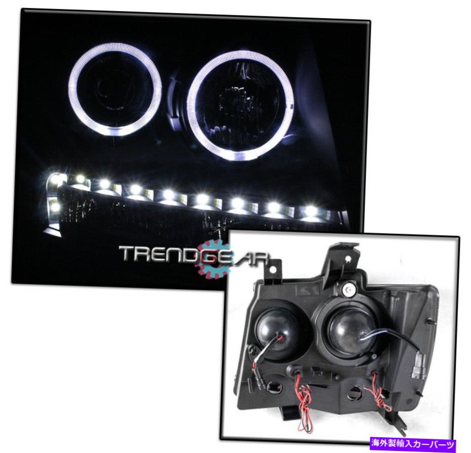 USヘッドライト 2007-2013郊外のTahoe Halo LED DRLブラックプロジェクターヘッドライトW / 8K HIDキット FOR 2007-2013 SUBURBAN TAHOE HALO LED DRL BLACK PROJECTOR HEADLIGHT W/8K HID KIT【並行輸入品】｜Us Custom Parts Shop USDM 52,016円