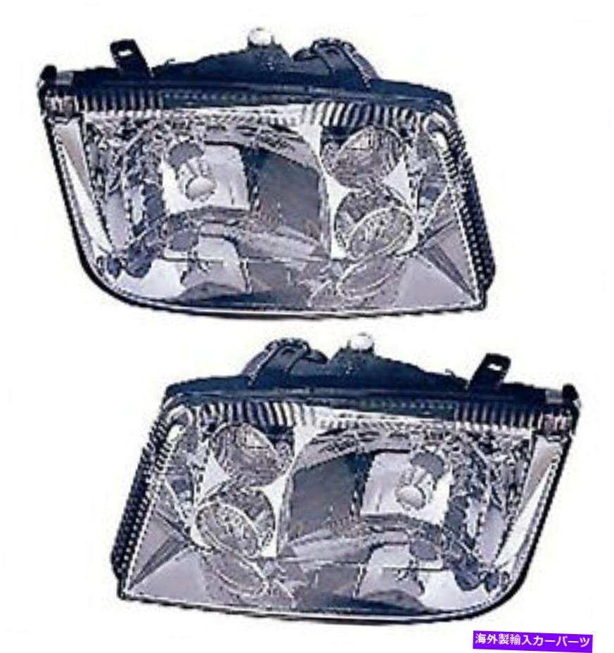 USヘッドライト 1999年2000年2001年2002年フォルクスワーゲンジェットGLXモデルヘッドライトペアセット For 1999 2000 2001 2002 Volkswagen Jetta Glx Model Headlights Pair Set【並行輸入品】
