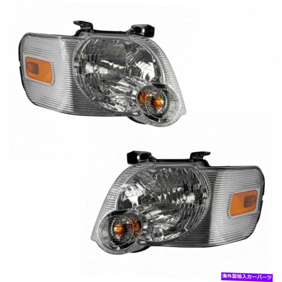 USヘッドライト ヘッドライトランプアセンブリペアLH＆RHサイドFORDエクスプローラのための直接フィット Headlight Lamp Assembly Pair LH & RH Sides Direct Fit for 06-10 Ford Explorer【並行輸入品】｜Us Custom Parts Shop USDM