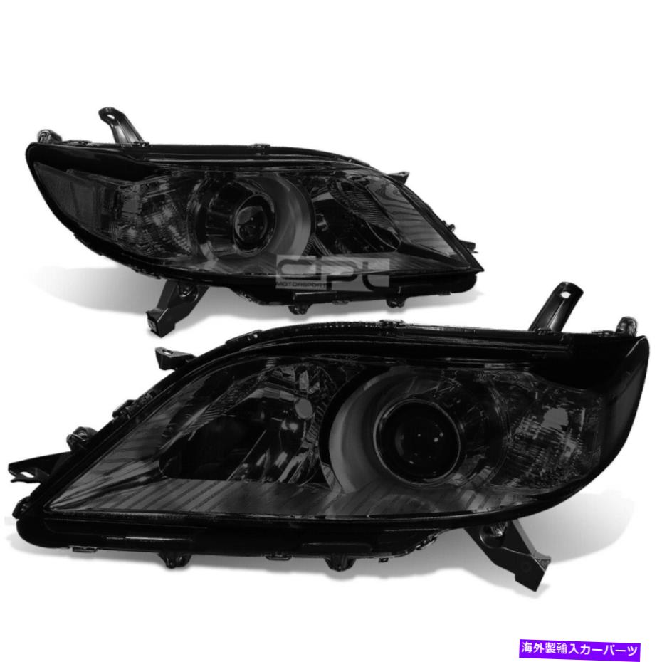 USヘッドライト FIT 2011-2020トヨタシエナペアの喫煙ハウジングクリアコーナーヘッドライト/ランプセット Fit 2011-2020 Toyota Sienna Pair Smoked Housing Clear Corner Headlight/Lamp Set【並行輸入品】