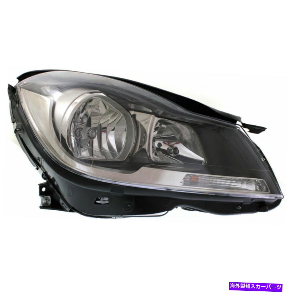 USヘッドライト メルセデスベンツC250クーペヘッドライト2012-2015旅客サイドブラックハロゲン For Mercedes-Benz C250 Coupe Headlight 2012-2015 Passenger Side Black Halogen【並行輸入品】