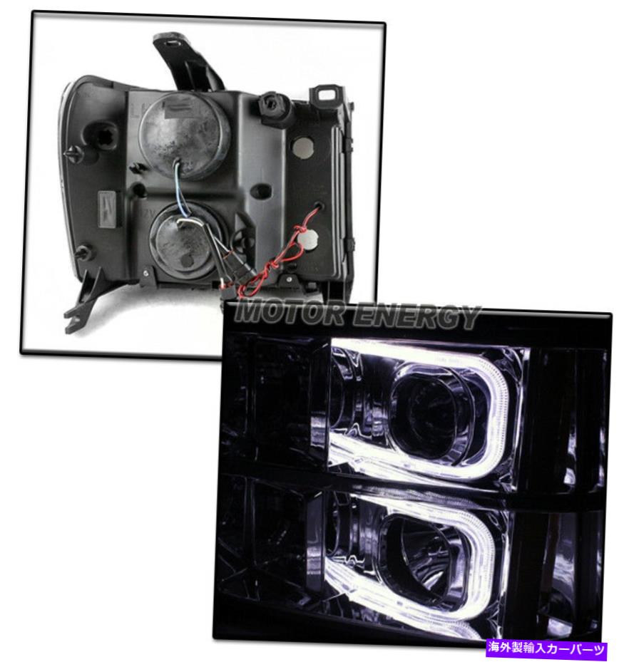 USヘッドライト 07-13 GMC Sierra 1500 2500 3500光学LED Chrome ProjectorヘッドライトW / DRL FOR 07-13 GMC SIERRA 1500 2500 3500 OPTIC LED CHROME PROJECTOR HEADLIGHTS W/DRL【並行輸入品】 52,016円