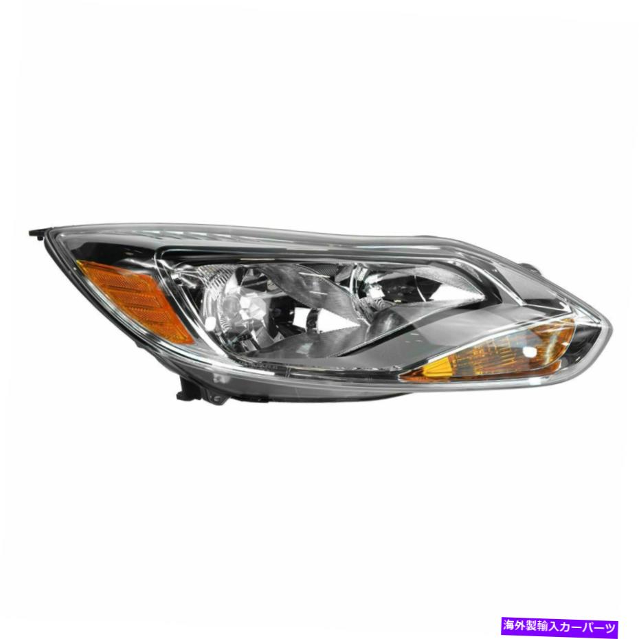 USヘッドライト ヘッドライトヘッドランプW /アルミニウムトリムの助手席側右サイズフォーカスフォーカス Headlight Headlamp w/ Aluminum Trim Passenger Side Right for 12-14 Ford Focus【並行輸入品】｜Us Custom Parts Shop USDM