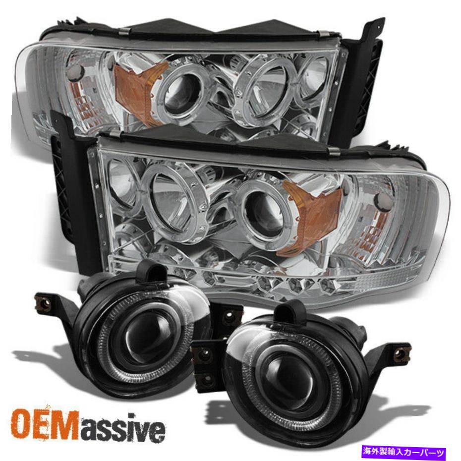 USヘッドライト FITS 02-05 RAM HaloプロジェクターLEDヘッドライト+ HaloプロジェクターフォグライトW /スイッチ Fits 02-05 Ram Halo Projector LED Headlights +Halo Projector Fog Lights W/Switch【並行輸入品】 52,016円