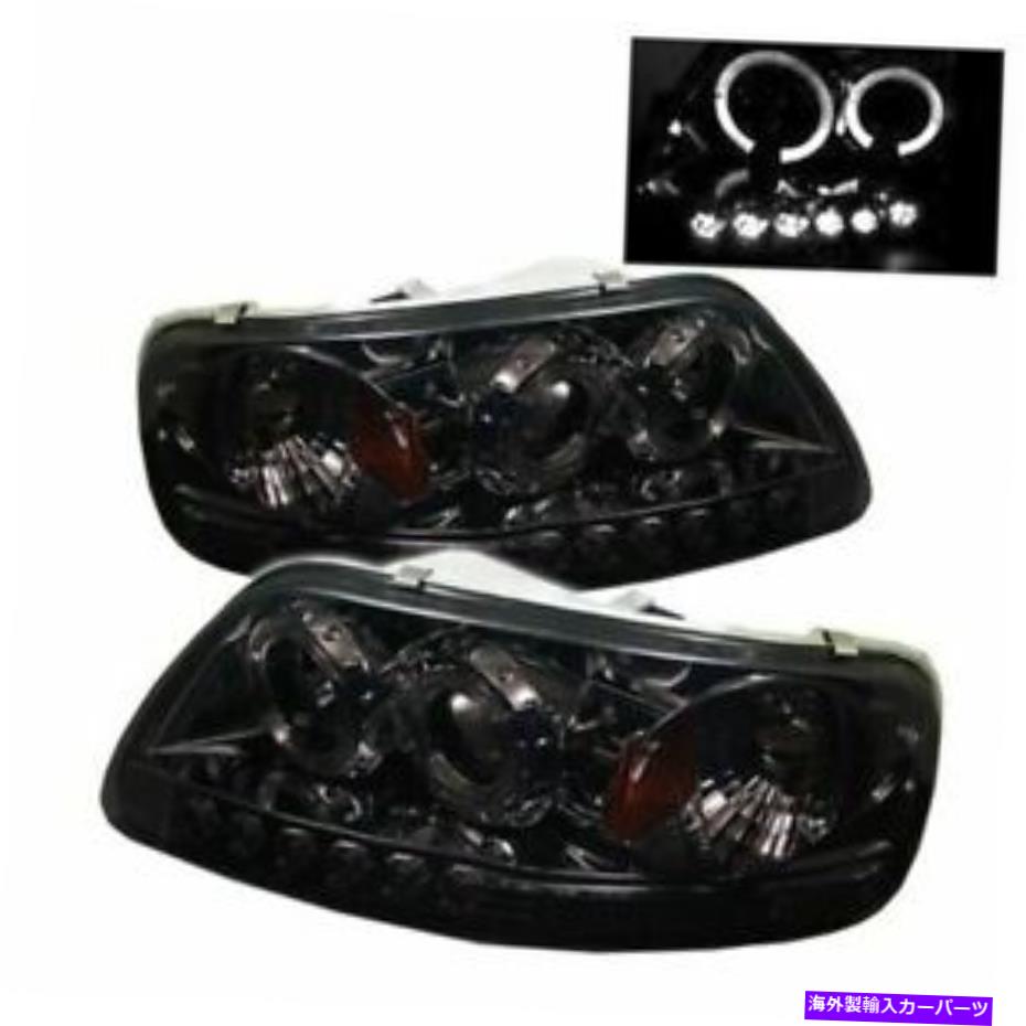 USヘッドライト Spyder Ford F150 97-03 / Expedition 97-02プロジェクターヘッドライト - LED Halo-Smoke Spyder Ford F150 97-03 / Expedition 97-02 Projector Headlights- LED Halo-Smoke【並行輸入品】