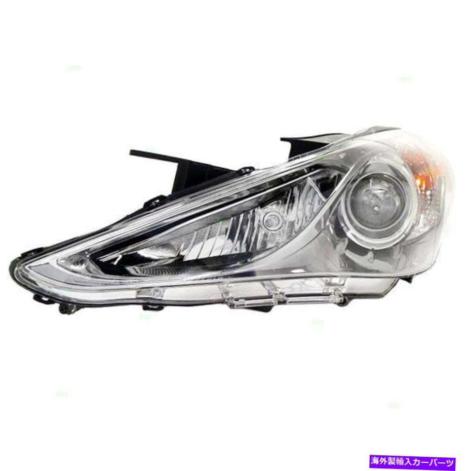 USヘッドライト ドライバーハロゲンヘッドライトアセンブリ11-14 Hyundai Sonataのためのダーククロームハウジング Drivers Halogen Headlight Assembly Dark Chrome Housing for 11-14 Hyundai Sonata【並行輸入品】｜Us Custom Parts Shop USDM
