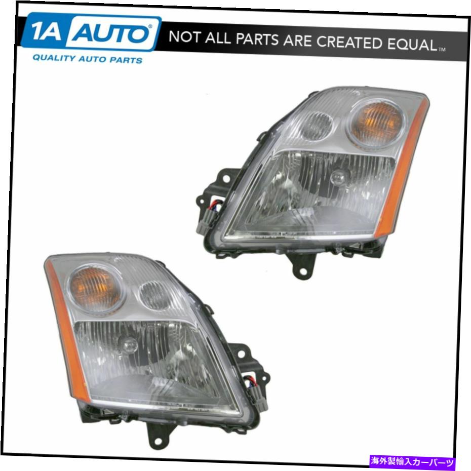 USヘッドライト ヘッドライトヘッドランプペア07-09日産Sentra 2.0Lのセット Headlights Headlamps Pair Set For 07-09 Nissan Sentra 2.0L【並行輸入品】