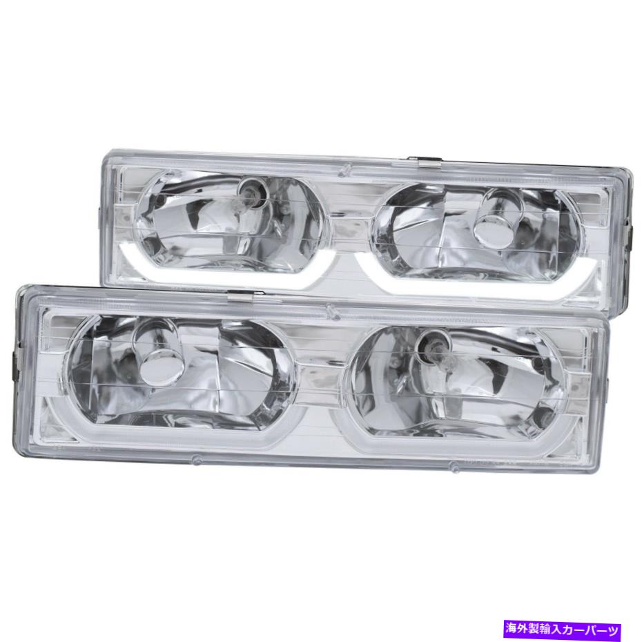 USヘッドライト Anzo USA 111300クリスタルヘッドライトセット Anzo USA 111300 Crystal Headlight Set【並行輸入品】