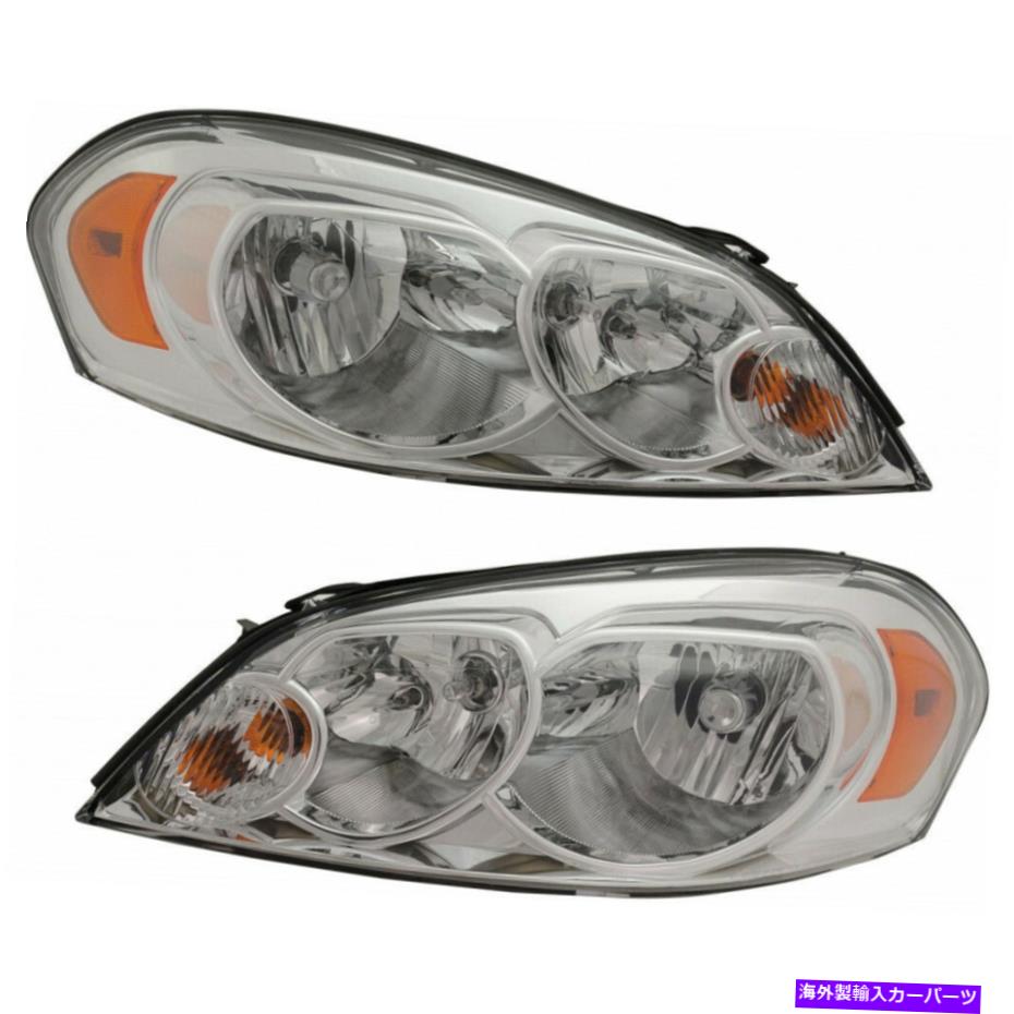 USヘッドライト Chevy Impala Headlight 2006-2013ペアドライバと乗客CAPA GM2502261 Fits Chevy Impala Headlight 2006-2013 Pair Driver and Passenger CAPA GM2502261【並行輸入品】