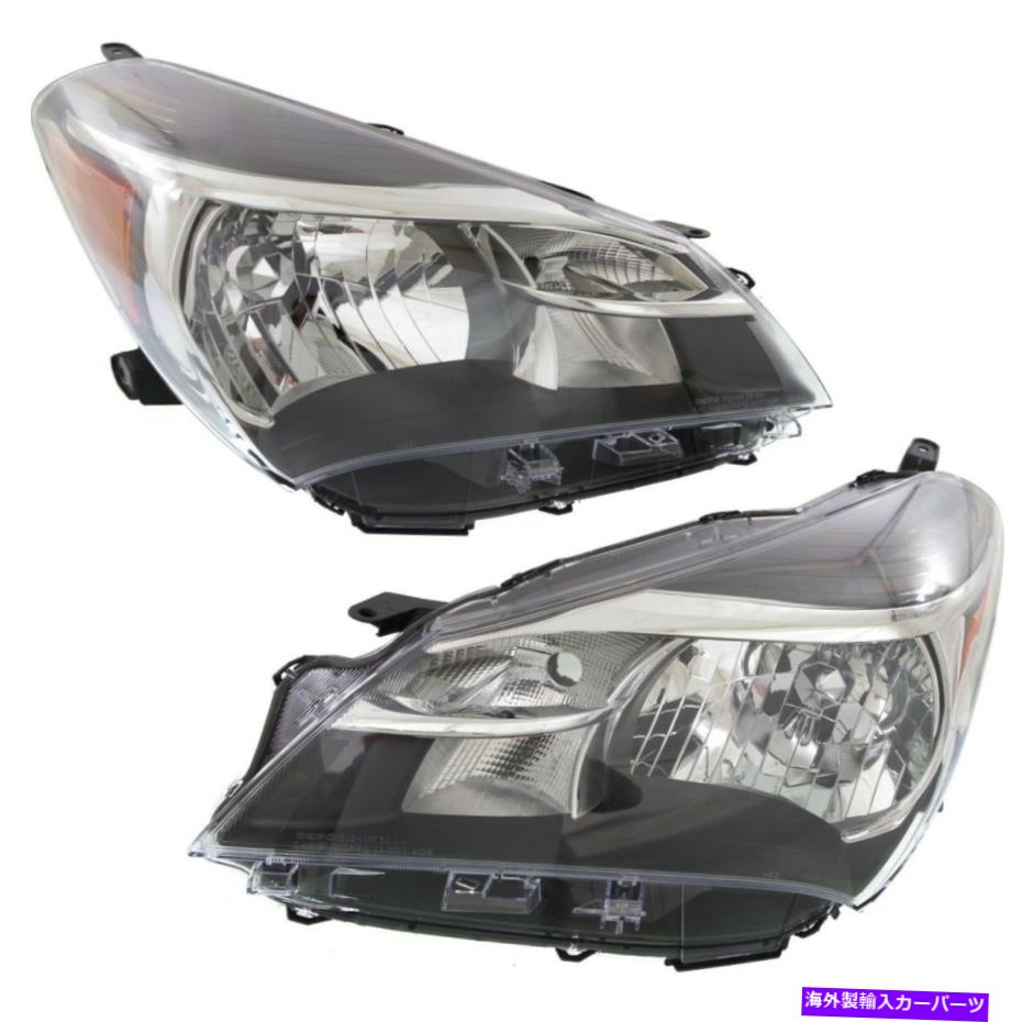USヘッドライト Headlight 2015 2016 2016 2017 2017トヨタ・ヤリス左右電球2pc Headlight Set For 2015 2016 2017 Toyota Yaris Left and Right With Bulb 2Pc【並行輸入品】