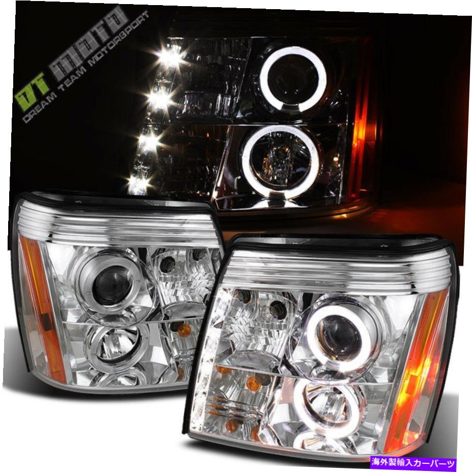 USヘッドライト 2003-2006キャデラックエスカレード[HID型] LED Haloプロジェクターヘッドライトヘッドランプ 2003-2006 Cadillac Escalade [HID Type] LED Halo Projector Headlights Headlamps【並行輸入品】