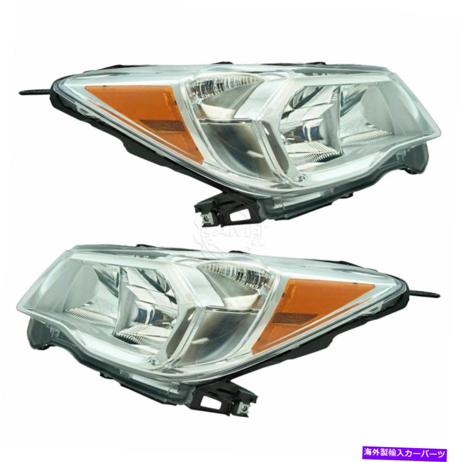USヘッドライト Subaru Forester 2.5L用ハロゲンヘッドライトヘッドランプW / Chrome Bezel LH?? RH対 Halogen Headlight Headlamp w/ Chrome Bezel LH RH Pair for Subaru Forester 2.5L【並行輸入品】｜Us Custom Parts Shop USDM