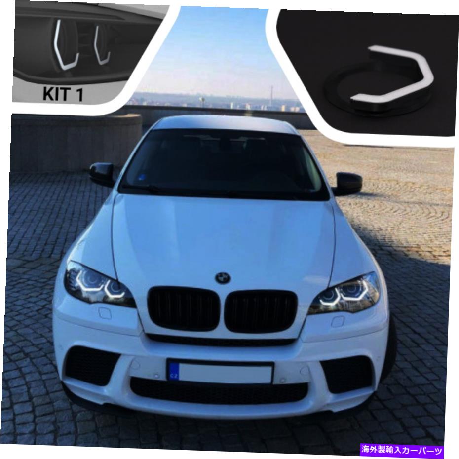 USヘッドライト BMW X6 E71 BJの象徴的なライトKit1 LEDのリングの天使の目はハローライトマーカーの概念 BMW X6 E71 BJ ICONIC LIGHTS Kit1 LED ring Angel Eyes Halo Lights Marker Concept【並行輸入品】