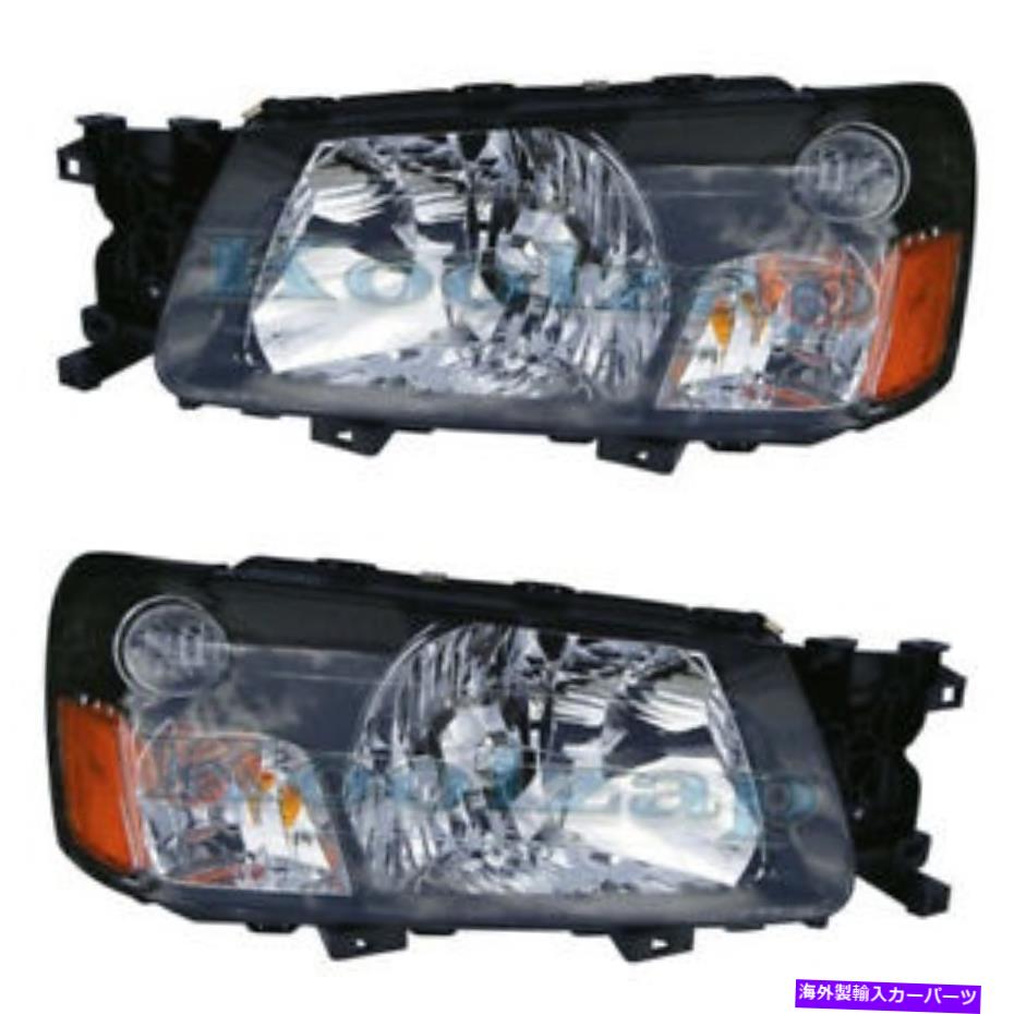 USヘッドライト 2005年フォレスターヘッドライトヘッドランプフロントヘッドライトランプ左右サイドセットペア 2005 Forester Headlight Headlamp Front Head Light Lamp Left Right Side Set PAIR【並行輸入品】