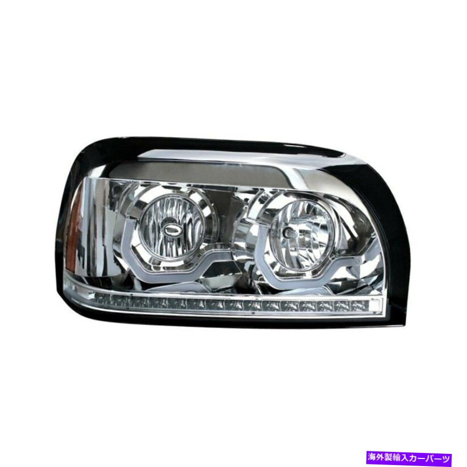 USヘッドライト FreightLiner Centuryクラス96-10ヘッドライト旅客サイドクロームDRLバー For Freightliner Century Class 96-10 Headlight Passenger Side Chrome DRL Bar【並行輸入品】