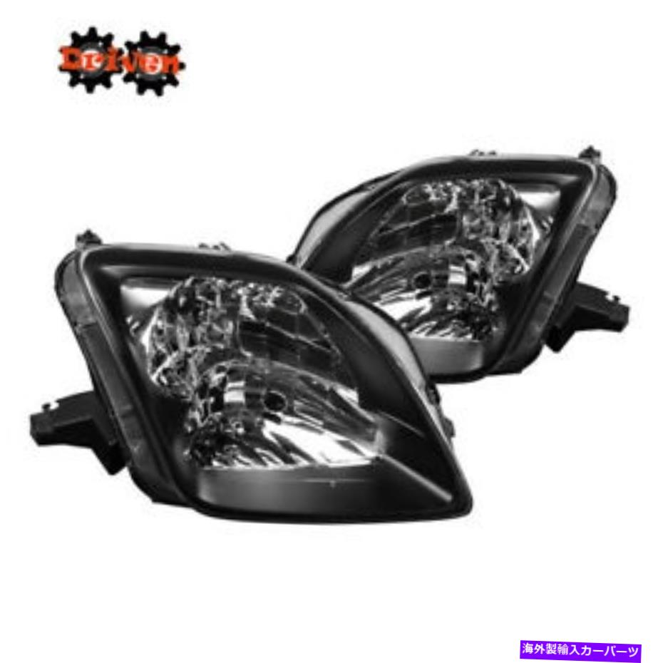 USヘッドライト 97-01 Honda Preludeユーロブラックハウジングヘッドライトクリア For 97-01 Honda Prelude Euro Black Housing Headlights Clear【並行輸入品】