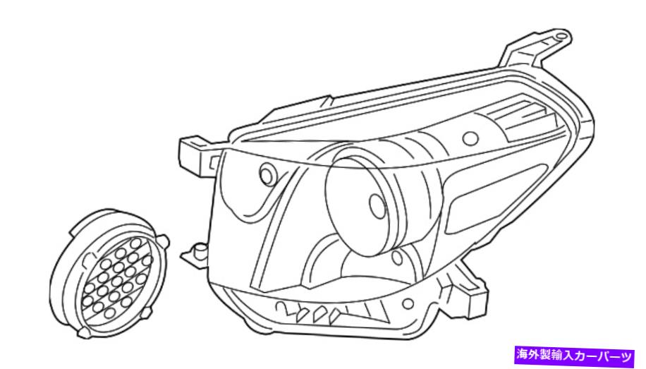 USヘッドライト 本物のトヨタヘッドランプアセンブリ81130-74090 Genuine Toyota Headlamp Assembly 81130-74090【並行輸入品】