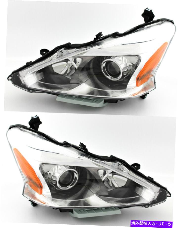 USヘッドライト 2013年日産Altima SedanのためのXenon / HIDの運転者+旅客ハロゲンヘッドライト Driver+Passenger Halogen Headlights W/O Xenon/Hid For 2013 Nissan Altima Sedan【並行輸入品】