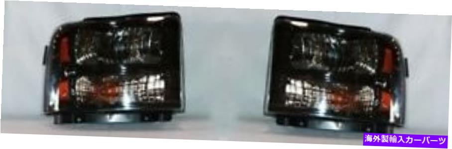 USヘッドライト 05-07フォードFシリーズトラック（ハーレー版）の右+左側のヘッドライトペア Right + Left Side Headlight PAIR For 05-07 Ford F Series Truck (Harley Edition)【並行輸入品】