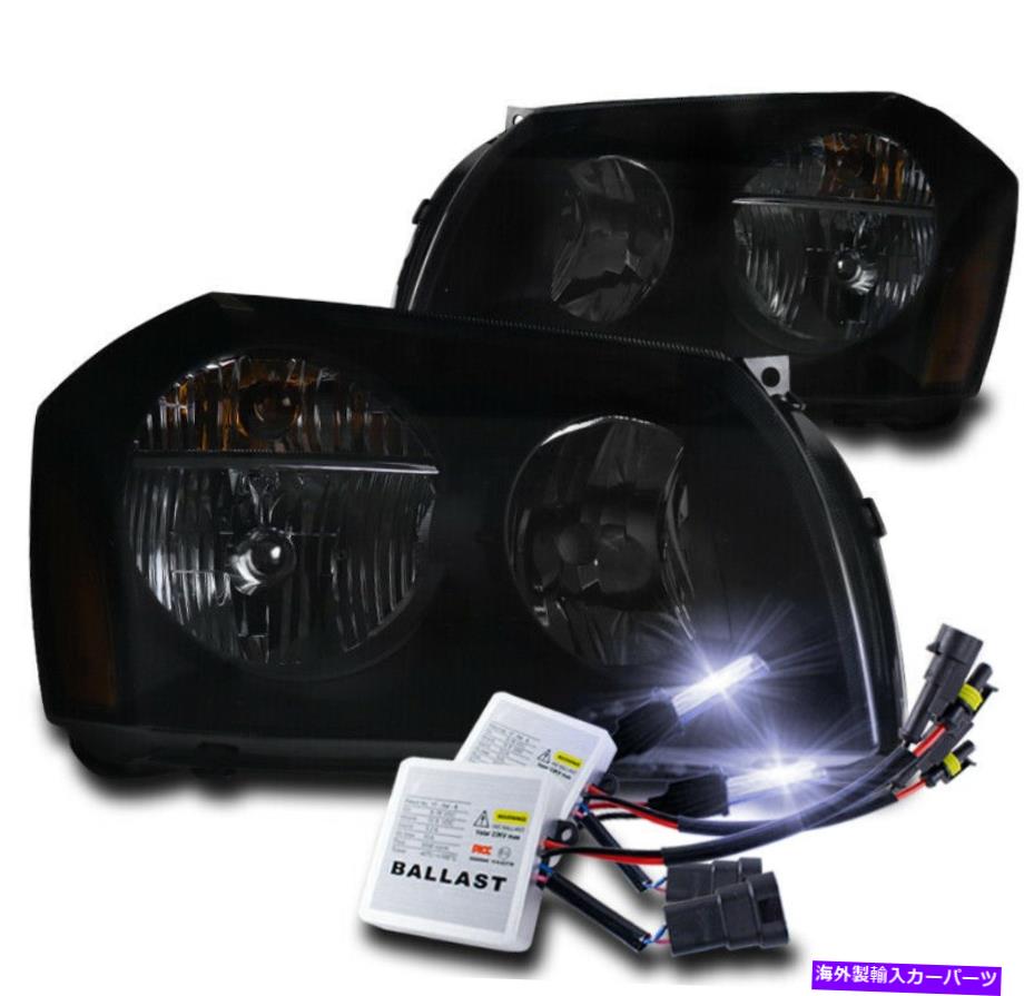 USヘッドライト 05 06 07 DODGE MAGNUM代替ヘッドライトブラック/スモークレンズW / 10KキセノンHID FOR 05 06 07 DODGE MAGNUM REPLACEMENT HEADLIGHT BLACK/SMOKE LENS W/10K XENON HID【並行輸入品】｜Us Custom Parts Shop USDM