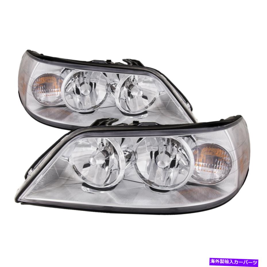 USヘッドライト フィット03-04リンカーンタウンカーヘッドライトヘッドランプペアセットハロゲン新品 Fits 03-04 Lincoln Towncar Headlights Headlamps Pair Set Halogen New【並行輸入品】