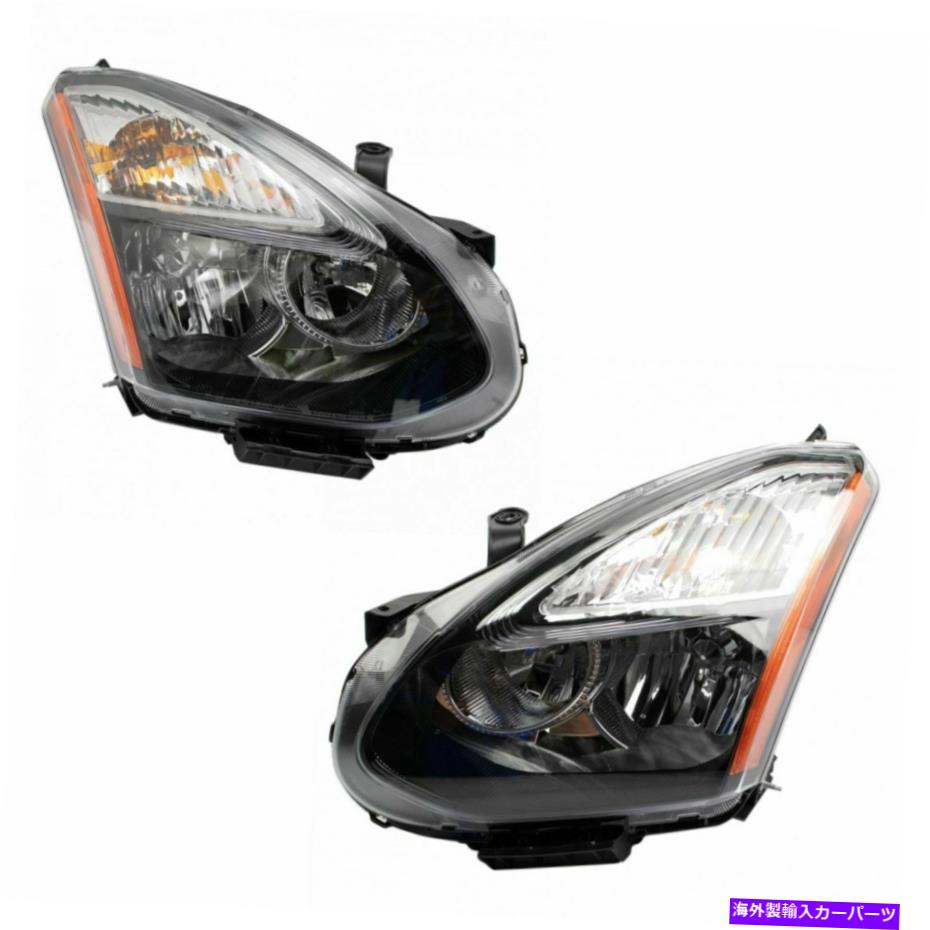 USヘッドライト 日産ローグのためのハロゲンヘッドライトランプアセンブリLH RHキットペア Halogen Headlight Lamp Assembly LH RH Kit Pair for Nissan Rogue Select New【並行輸入品】