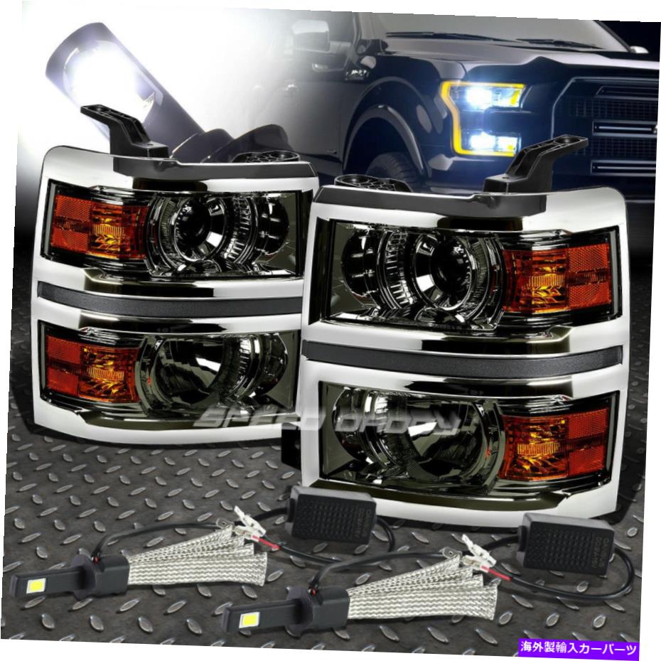 USヘッドライト 喫煙プロジェクターヘッドライト+琥珀色の角+ 6000KホワイトLEDシステム14-15 K2XX SMOKED PROJECTOR HEADLIGHT+AMBER CORNER+6000K WHITE LED SYSTEM FOR 14-15 K2XX【並行輸入品】｜Us Custom Parts Shop USDM
