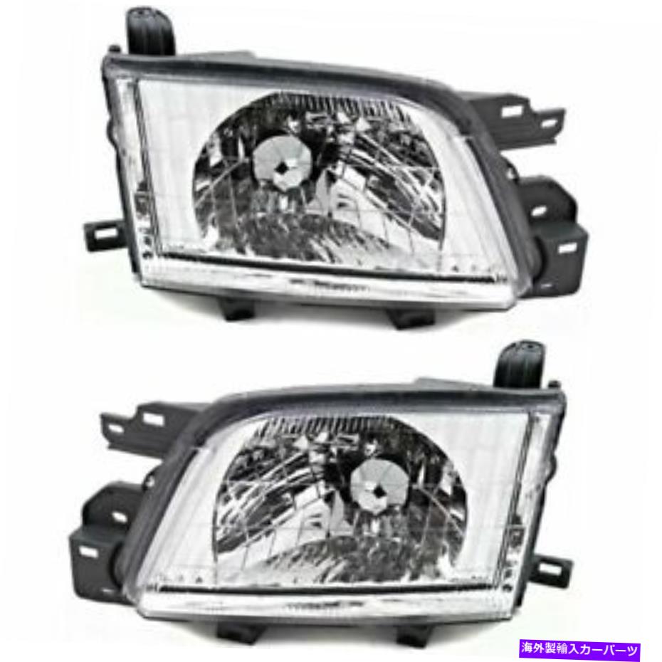 USヘッドライト 1 01-02 Subaru Forperのための新しいデポドライバ＆旅客サイドNSFヘッドライトセット New Depo Driver & Passenger Side NSF Headlight Set For 01-02 Subaru Forester【並行輸入品】