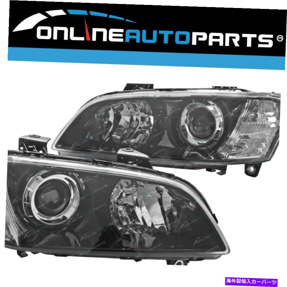 USヘッドライト ブラックヘッドライトセットLH + RH Holden VE Commodoreシリーズ1 06~10 SS SSV Calais Black Headlights Set LH+RH For Holden VE Commodore Series 1 06~10 SS SSV Calais【並行輸入品】