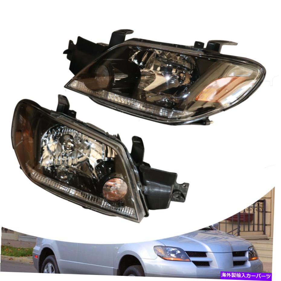USヘッドライト 三菱Outlander 2003 2004 2005年フロントヘッドライト1左+正しい新品 For Mitsubishi Outlander 2003 2004 2005 Front Head Lights 1 Set Left+Right New【並行輸入品】