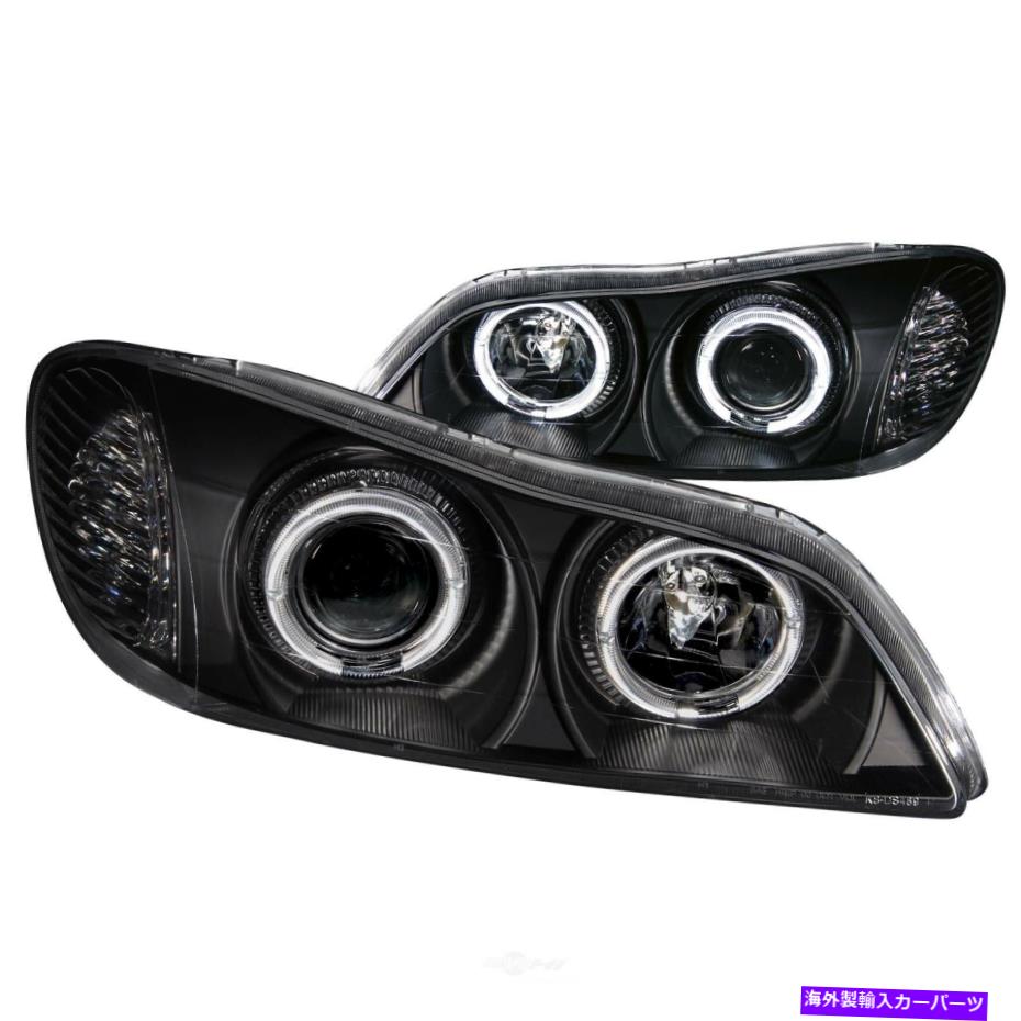 USヘッドライト ヘッドライトアセンブリ - ハロークリアレンズブラックアナゾ121077 Headlight Assembly-Projector with halo Clear Lens Black Anzo 121077【並行輸入品】