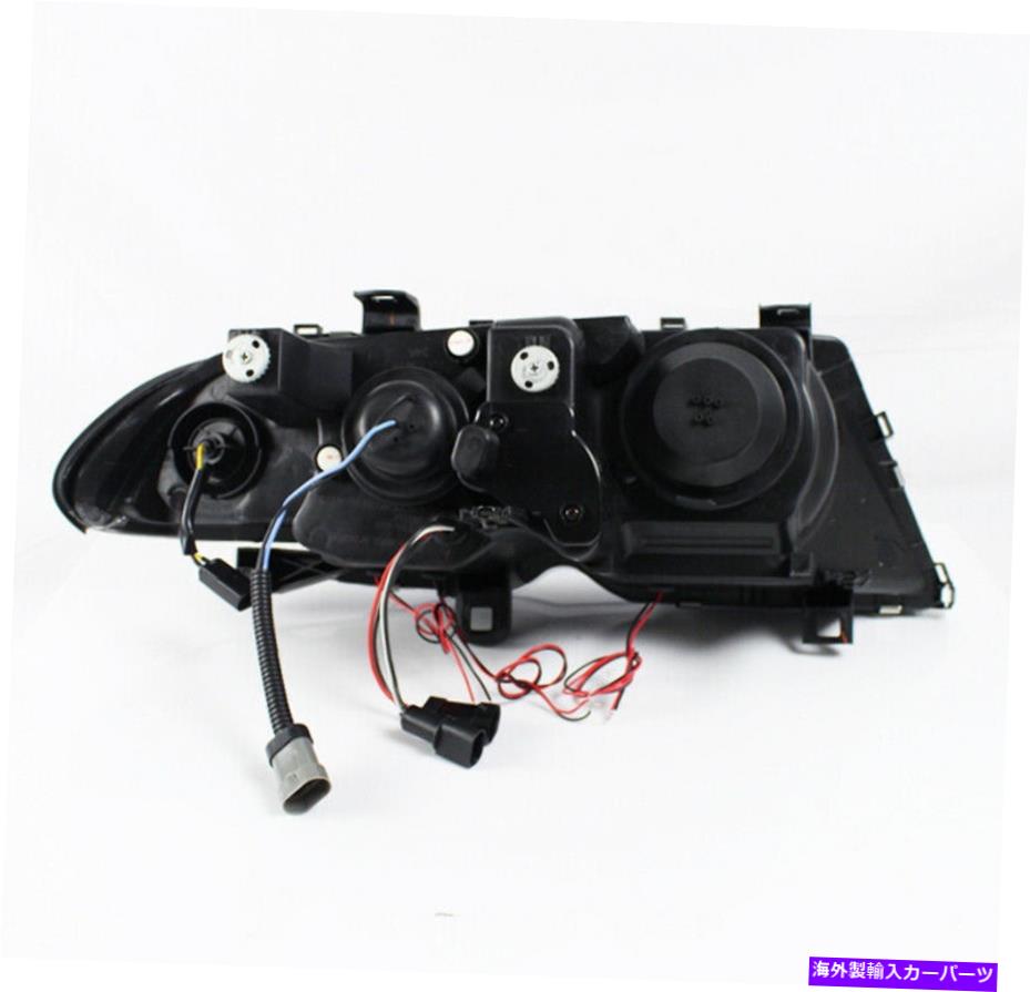 USヘッドライト 99 00 01 BMW E46 3シリーズ4DRブラック/アンバーハロープロジェクターヘッドライト+ブルーLED DRL 99 00 01 BMW E46 3-SERIES 4DR BLACK/AMBER HALO PROJECTOR HEAD LIGHT+BLUE LED DRL【並行輸入品】 56,351円