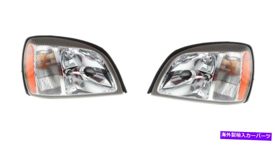 USヘッドライト 04-05 Cadillac Deville GM2503240のためのドライバー＆旅客ヘッドライト、GM2502240 Driver & Passenger Headlights for 04-05 Cadillac DeVille GM2503240, GM2502240【並行輸入品】