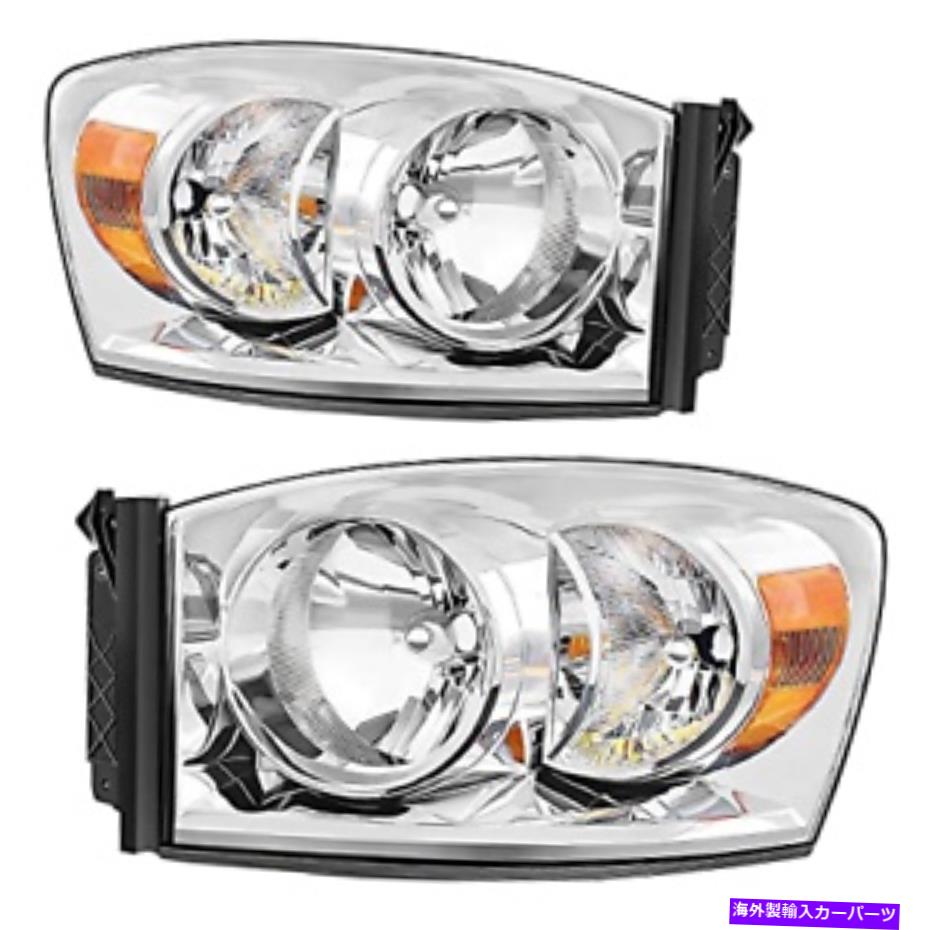 USヘッドライト AutoSaver88ヘッドライトアセンブリ2007-2008 Dodge Ram Dodge Ramと互換性があります AUTOSAVER88 Headlight Assembly Compatible with 2007-2008 Dodge Ram Dodge Ram【並行輸入品】