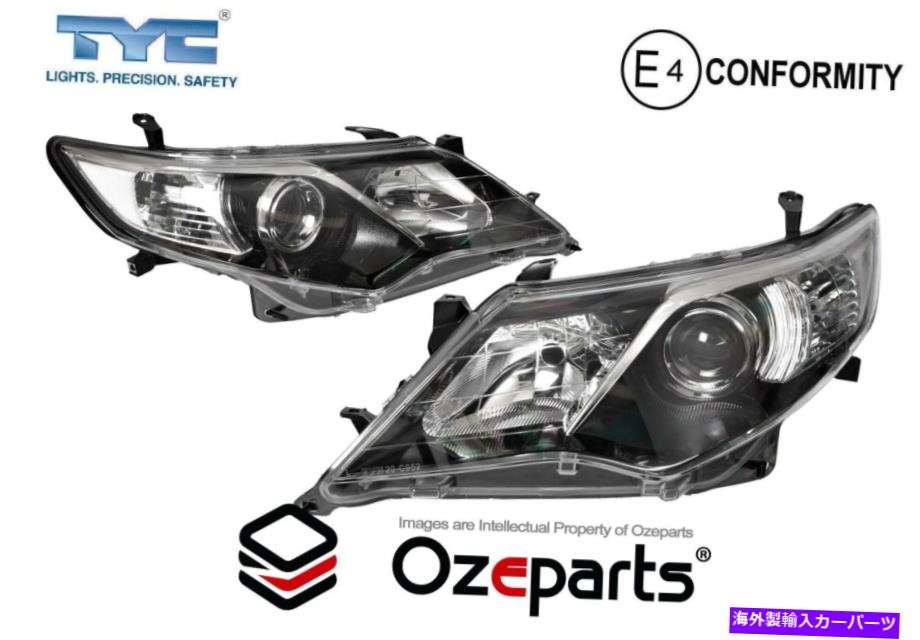 USヘッドライト Toyota Camry 50シリーズ11~15ブラックアタラSX用LH + RHヘッドライトランプのペア Pair of LH+RH Head Light Lamp For Toyota Camry 50 Series 11~15 Black Atara SX【並行輸入品】