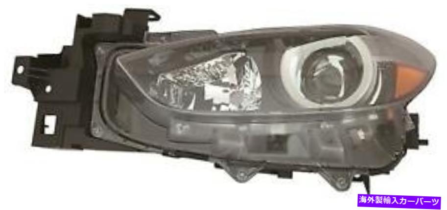 USヘッドライト 17 18 Mazda 3ヘッドランプアセンブリ左、ハロゲン、アフターマーケット 17 18 MAZDA 3 Headlamp Assembly Left, Halogen , Aftermarket【並行輸入品】
