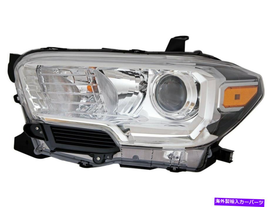 USヘッドライト ドライバーLHヘッドランプW / O LED DRL W /フォグランプクロムフィッツ2019 2020トヨタタコマ Driver LH Headlamp W/O LED DRL W/ Fog Lamp Chrome fits 2019 2020 Toyota Tacoma【並行輸入品】｜Us Custom Parts Shop USDM 55,483円