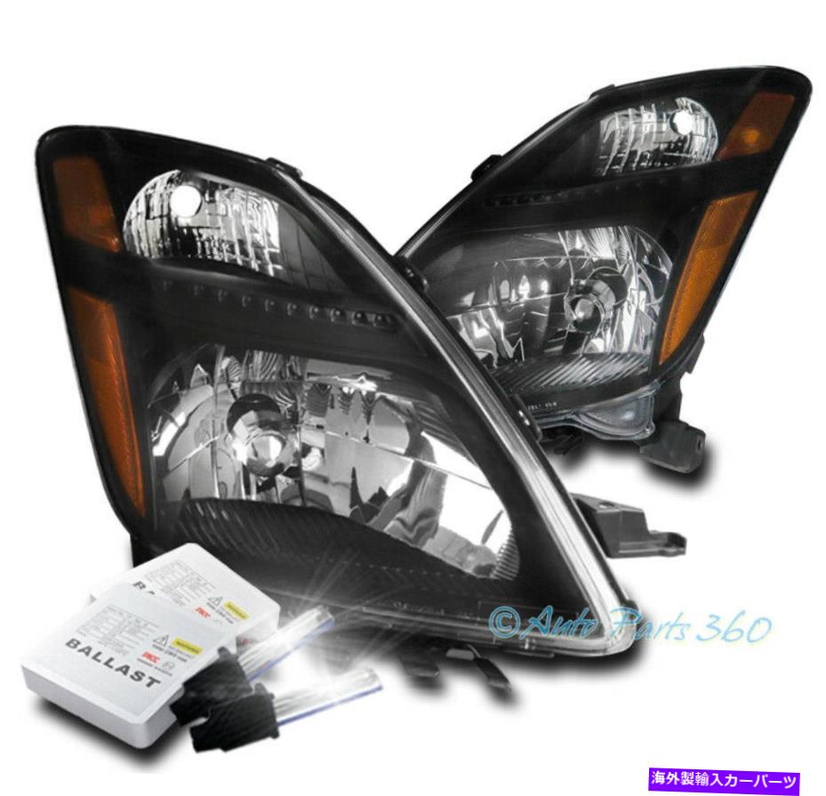 USヘッドライト 06-09トヨタプリウス交換ヘッドライトヘッドランプランプブラックW / 8K HIDキット FOR 06-09 TOYOTA PRIUS REPLACEMENT HEADLIGHTS HEADLAMPS LAMPS BLACK W/8K HID KIT【並行輸入品】
