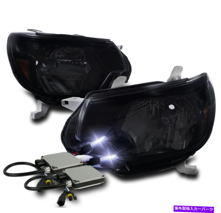 USヘッドライト 2012-2015トヨタタコマトラッククリスタルブラック/スモークヘッドライトランプW / 10KキセノンHID 2012-2015 TOYOTA TACOMA TRUCK CRYSTAL BLACK/SMOKE HEADLIGHT LAMP W/10K XENON HID【並行輸入品】