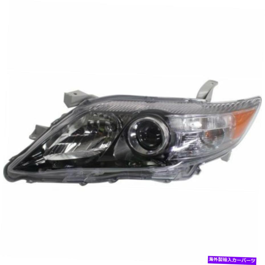 USヘッドライト CAMRY 10-11、CAPAドライバ側のヘッドライト、クリアレンズ。黒のインテリア For Camry 10-11, CAPA Driver Side Headlight, Clear Lens; Black Interior【並行輸入品】