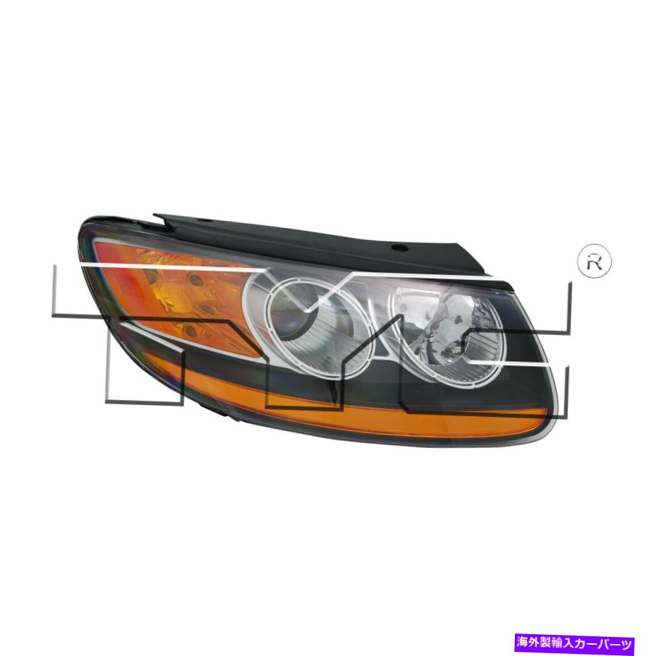 USヘッドライト 10-11 Hyundai Santa FeのヘッドライトランプW /琥珀色のリフレクター右乗客 Headlight Lamp for 10-11 Hyundai Santa Fe w/Amber Reflector Right Passenger【並行輸入品】