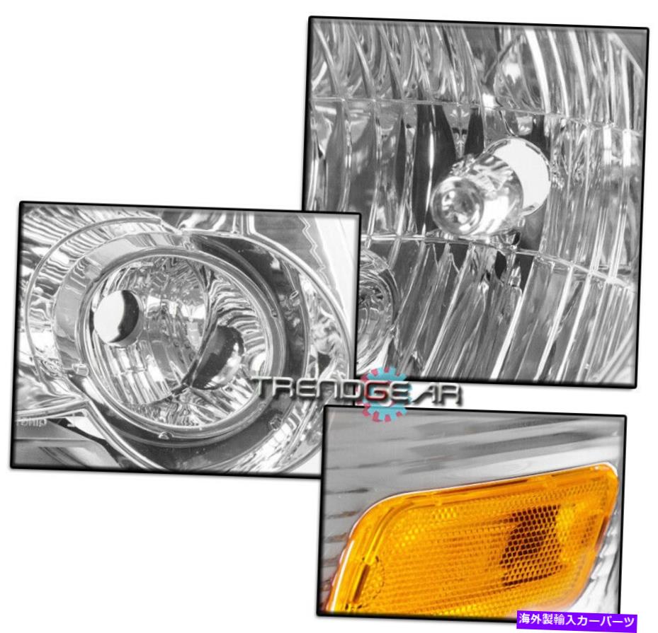 USヘッドライト 2006-2010 Ford Explorer Sport SUV Chromeヘッドライトランプ+ブルーDRL LED + 6K HID FOR 2006-2010 FORD EXPLORER SPORT SUV CHROME HEADLIGHT LAMP +BLUE DRL LED+6K HID【並行輸入品】