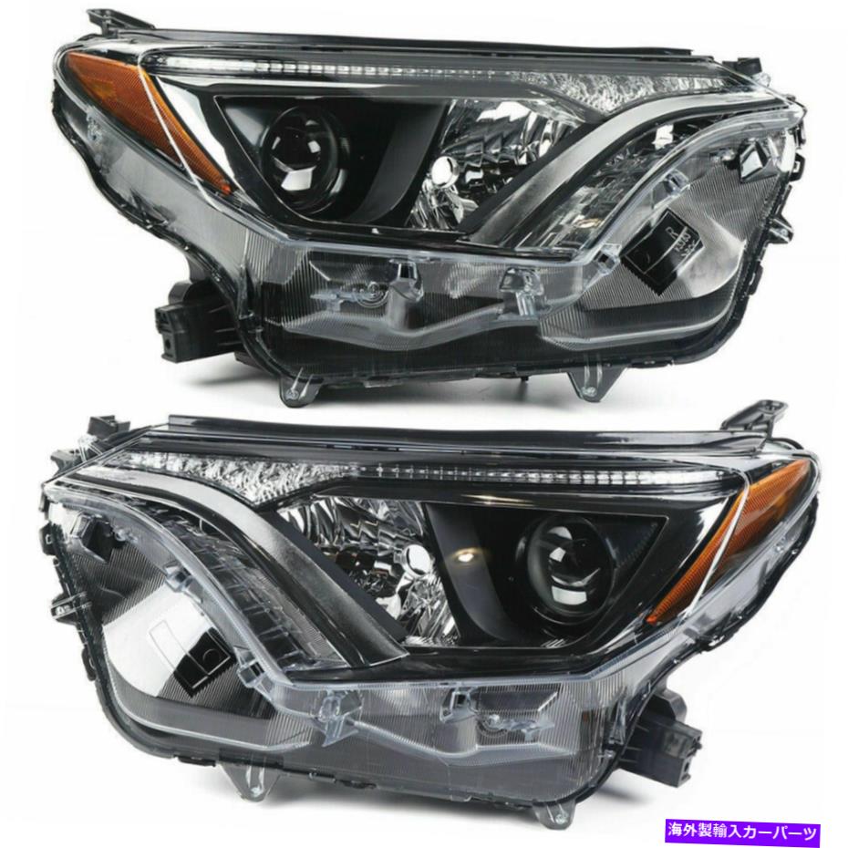 USヘッドライト 2016-2018トヨタRAV4 811500R080のための新しく1ペアのハロゲンプロジェクターのヘッドライト Newly 1 Pair Halogen Projector Headlights For 2016-2018 Toyota Rav4 811500R080【並行輸入品】